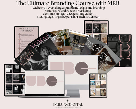 UBC - Ultimate Branding Course with VIP LUXE DIGITAL BUNDLE with MRR